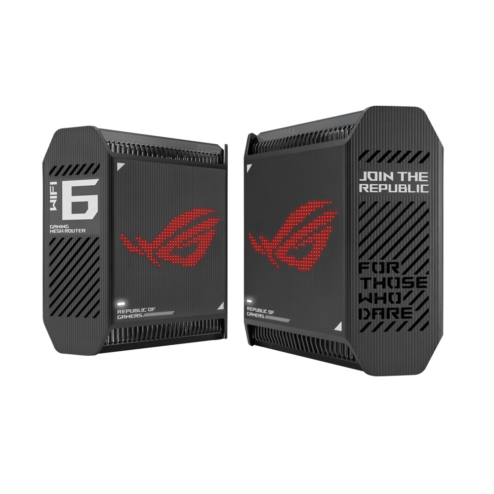 ASUS ROG Rapture GT6 Whole Home Mesh Wi-Fi 6 2-Pack System - Black