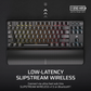 CORSAIR K70 CORE TKL RED RGB Wireless Mechanical Gaming Keyboard - Black