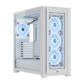CORSAIR iCUE 5000X RGB QL Edition Mid Tower ATX Case - White