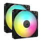 CORSAIR RS140 140mm ARGB Dual Pack - Black