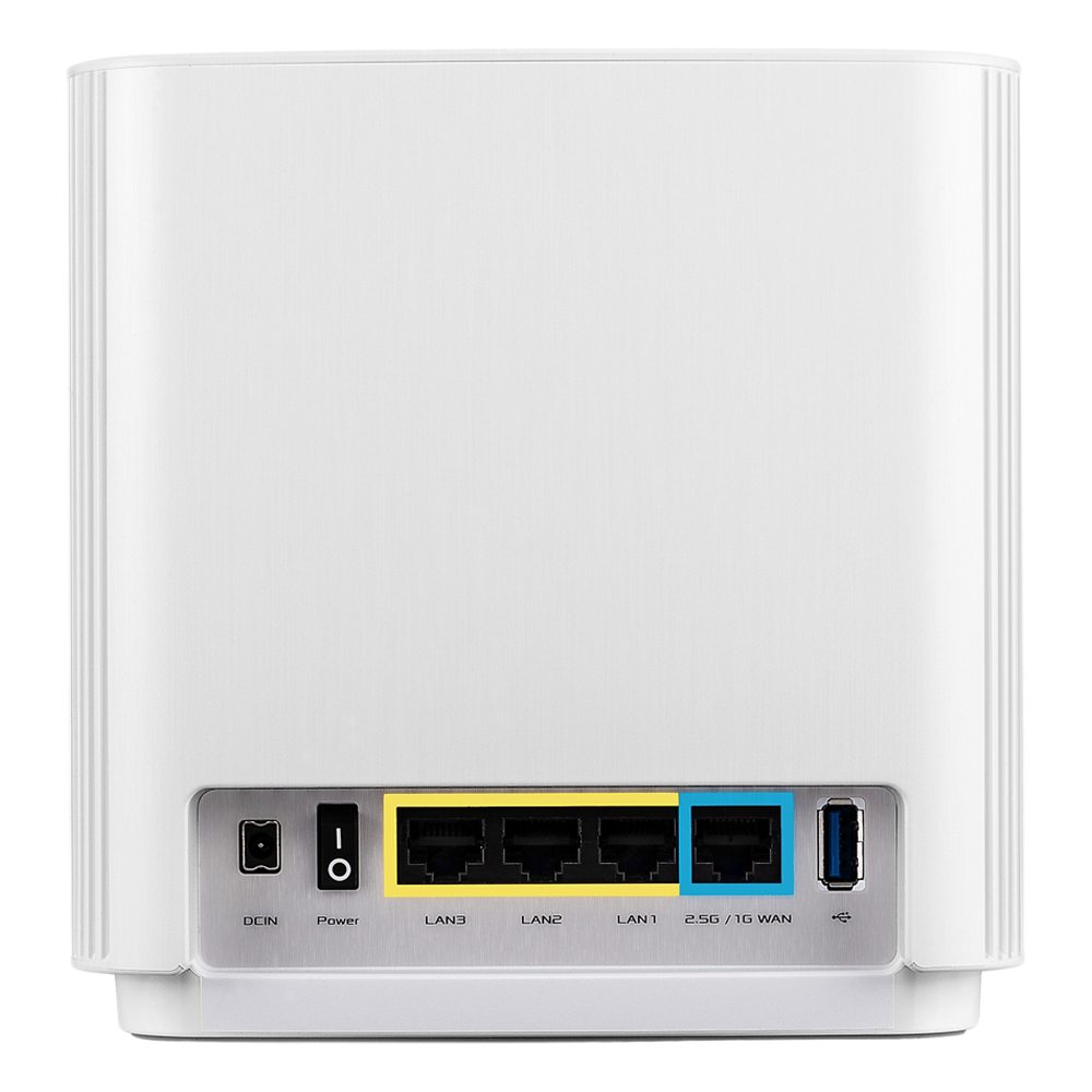 ASUS ZenWiFi AX XT8 - AX6600 Whole-Home Tri-band Mesh WiFi 6 System 2 Pack - White