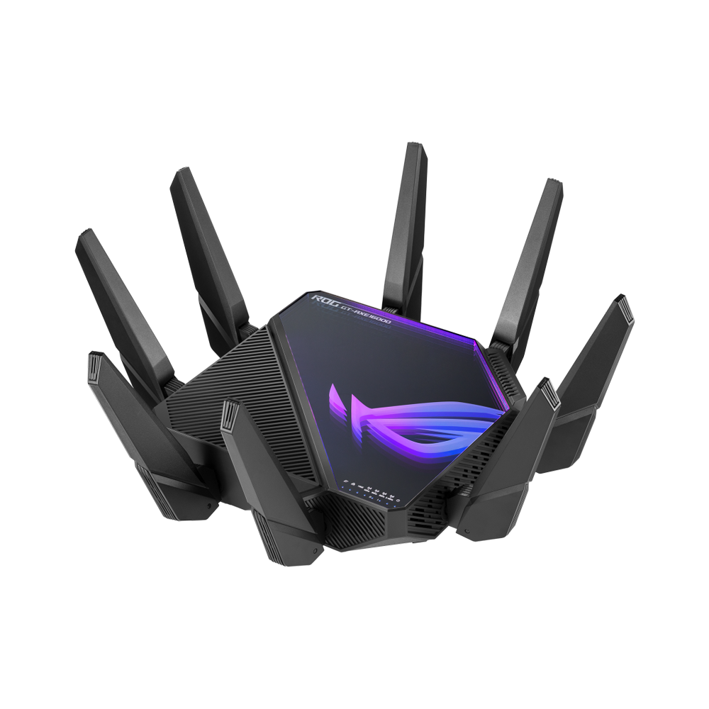 ASUS ROG Rapture GT-AXE16000 Quad-Band WiFi 6E Gaming Router - Black