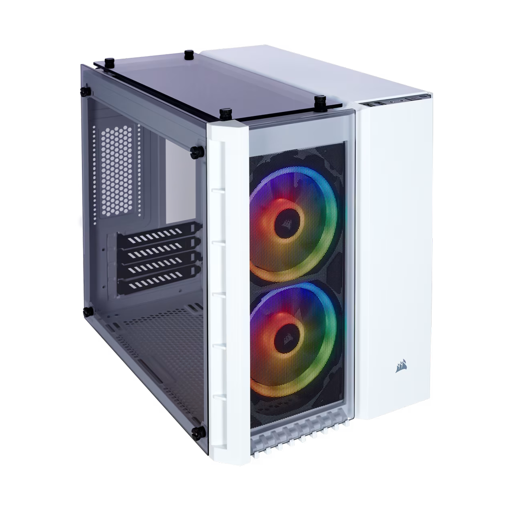 CORSAIR Crystal Series 280X RGB Micro Tower Case - White