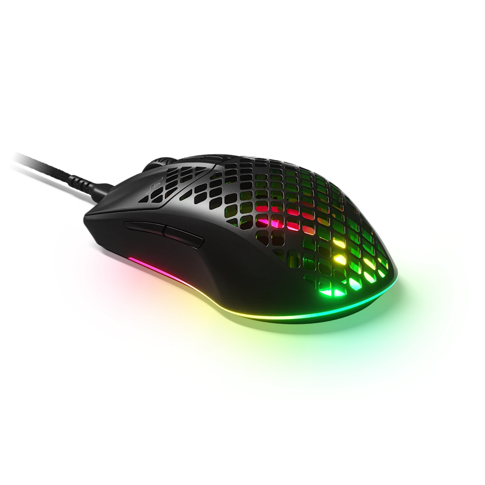 STEELSERIES AEROX 3 (2022) Onyx 6 Wired Gaming Mouse - Black