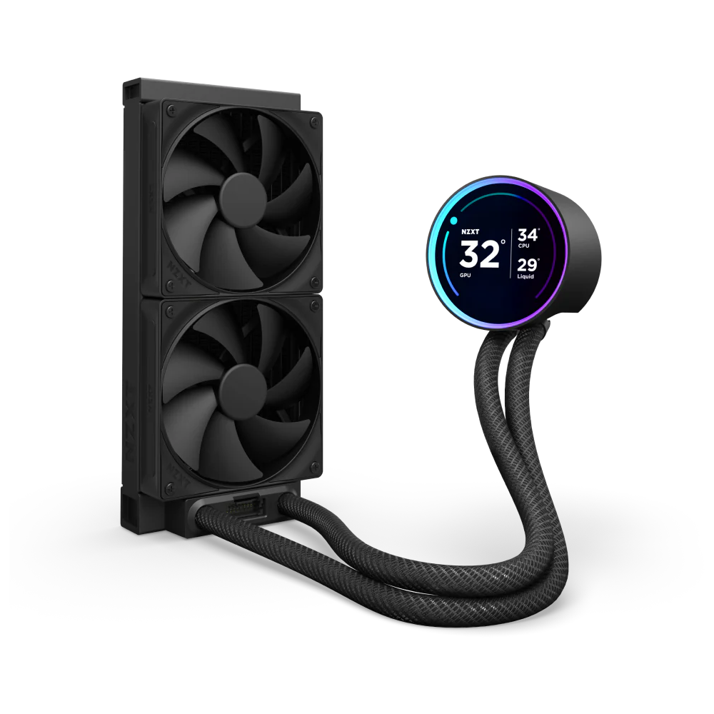 NZXT KRAKEN ELITE 240 - 240mm AIO Liquid Cooler with LCD Display - Black