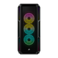 CORSAIR iCUE 5000T RGB Tempered Glass Mid Tower ATX Case - Black