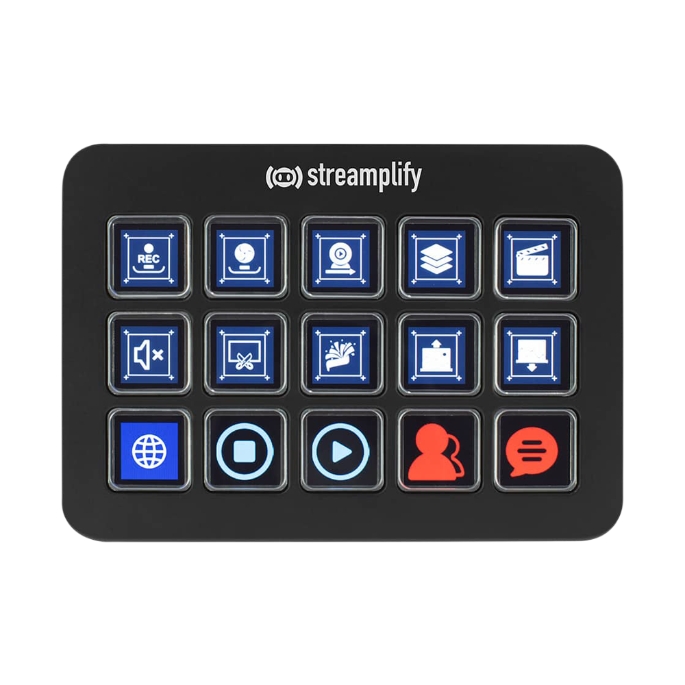 STREAMPLIFY STREAMING DECK LCD Black