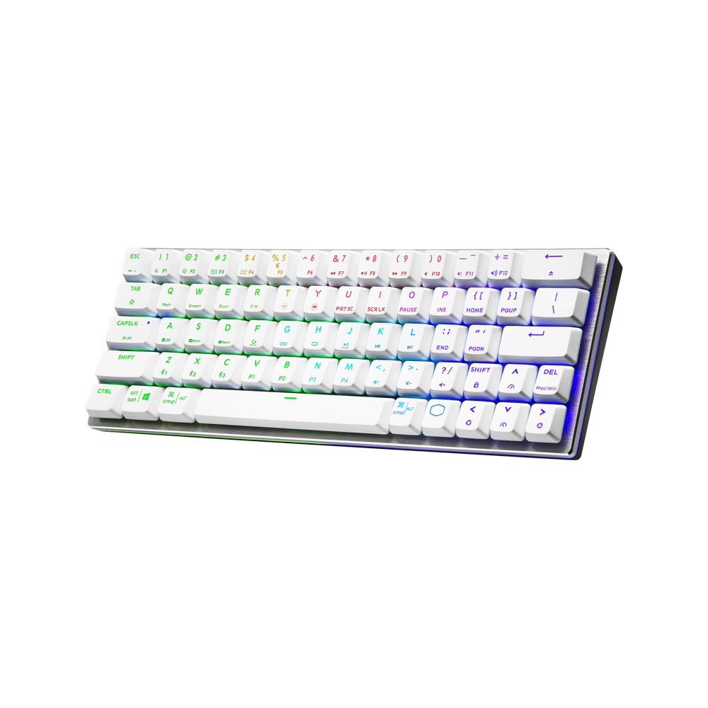 Cooler Master SK622 RGB Wireless Low Profile Mechanical Blue Switch Keyboard - White