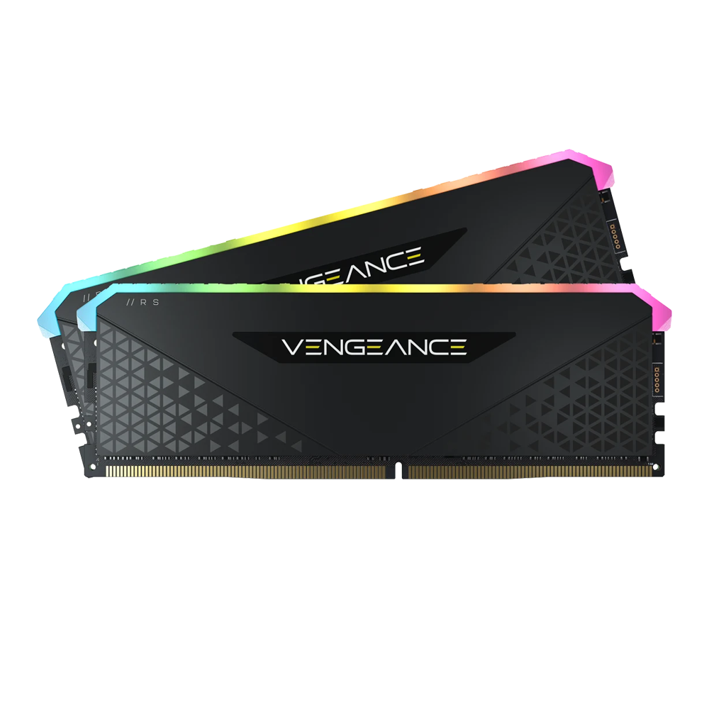 CORSAIR VENGEANCE RGB RS 64GB (2 x 32GB) DDR4 DRAM 3600MHz C18 Memory Kit - Black
