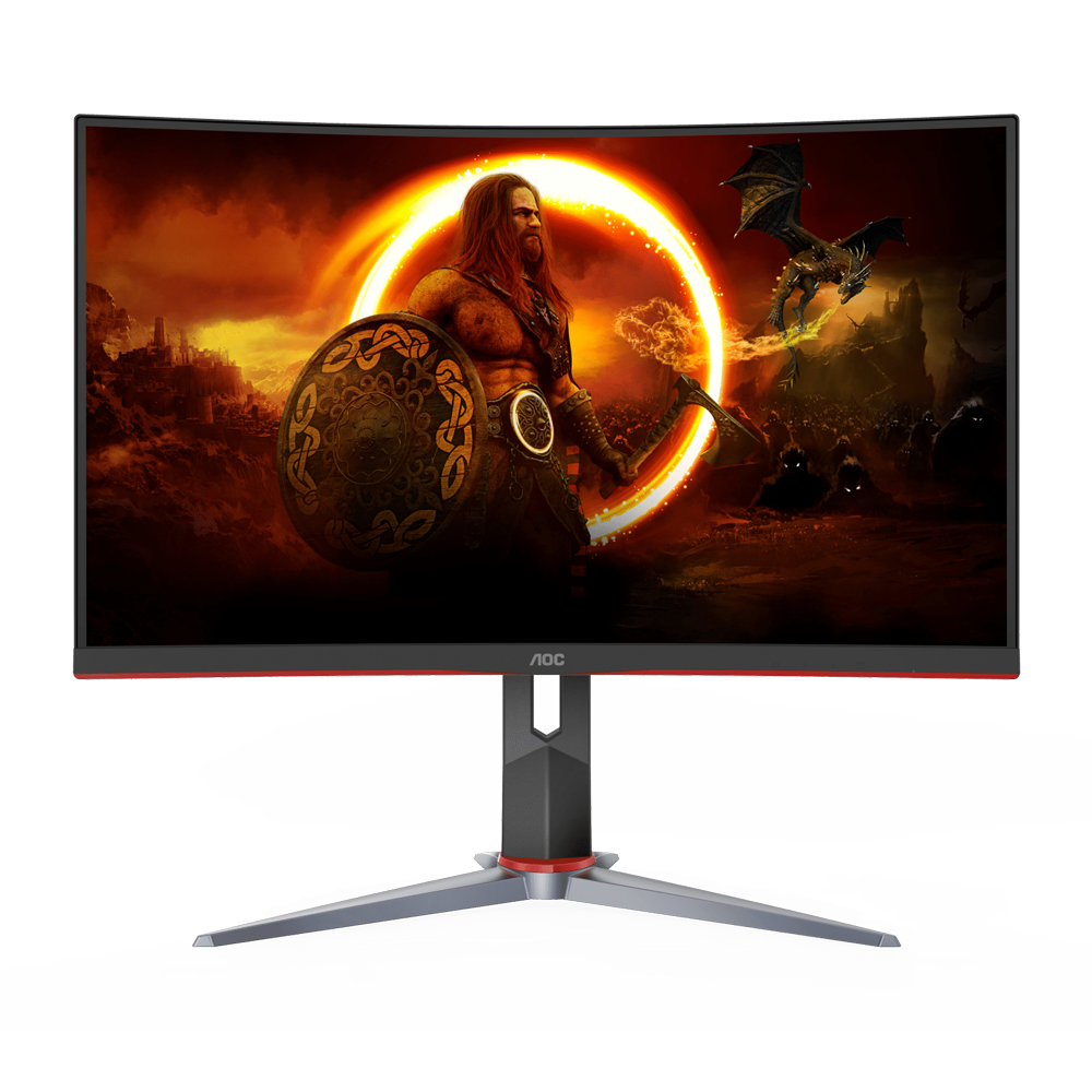 AOC C24G2 24 Inch 165Hz FHD Curved Gaming Monitor - Black