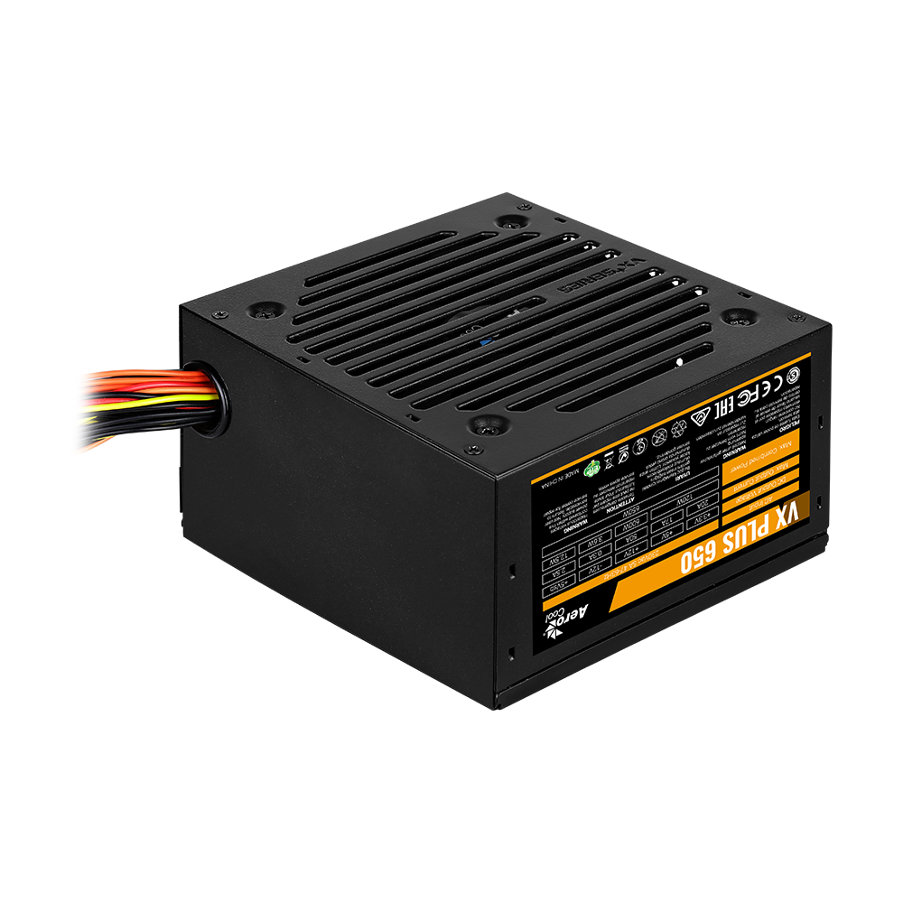 AEROCOOL VX PLUS 650W Power Supply - Black