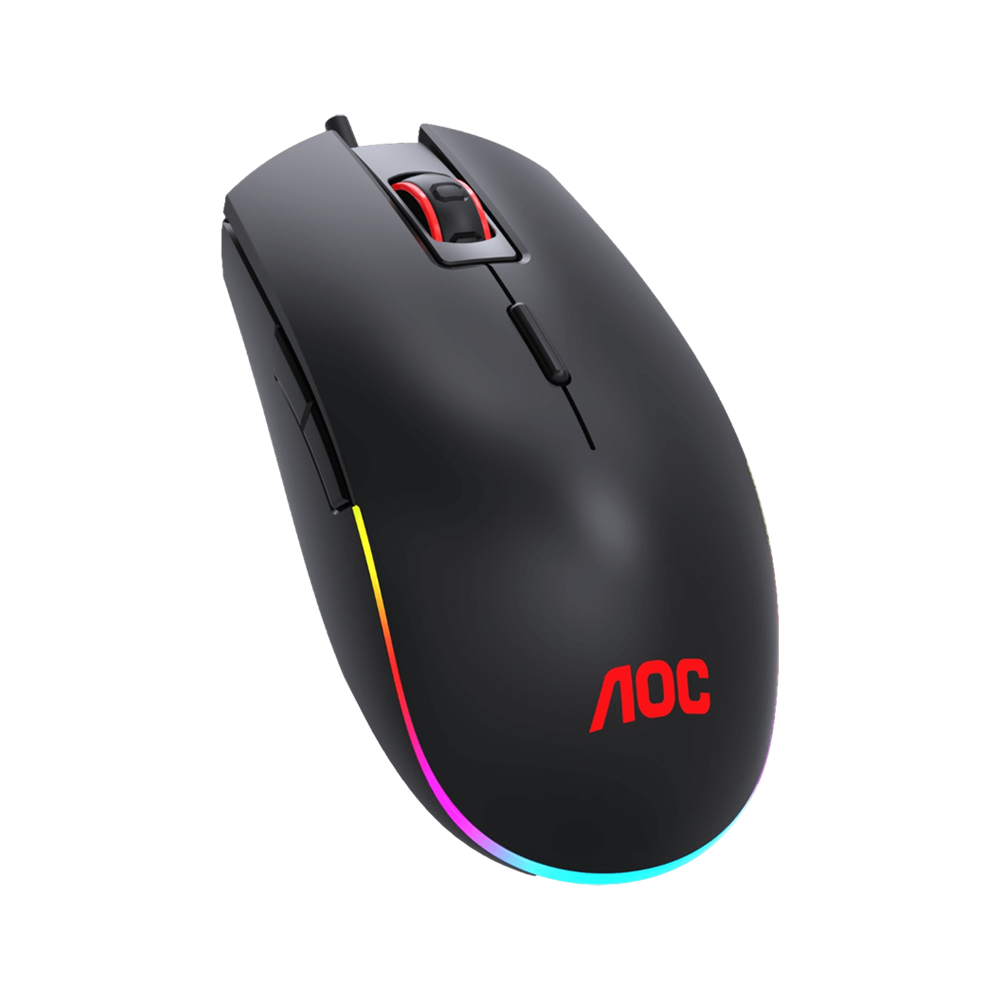 AOC GM500 RGB Wired Gaming Mouse - Black