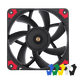 NOCTUA NF-A12x15 PWM Chromax 120mm Premium Slim Fan With Swappable pads - Black
