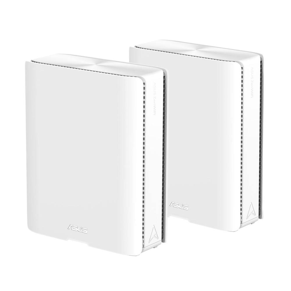 ASUS ZenWiFi BQ16 BE25000 Quad Band WiFi 7 (802.11be) Mesh Router 2 Pack - White