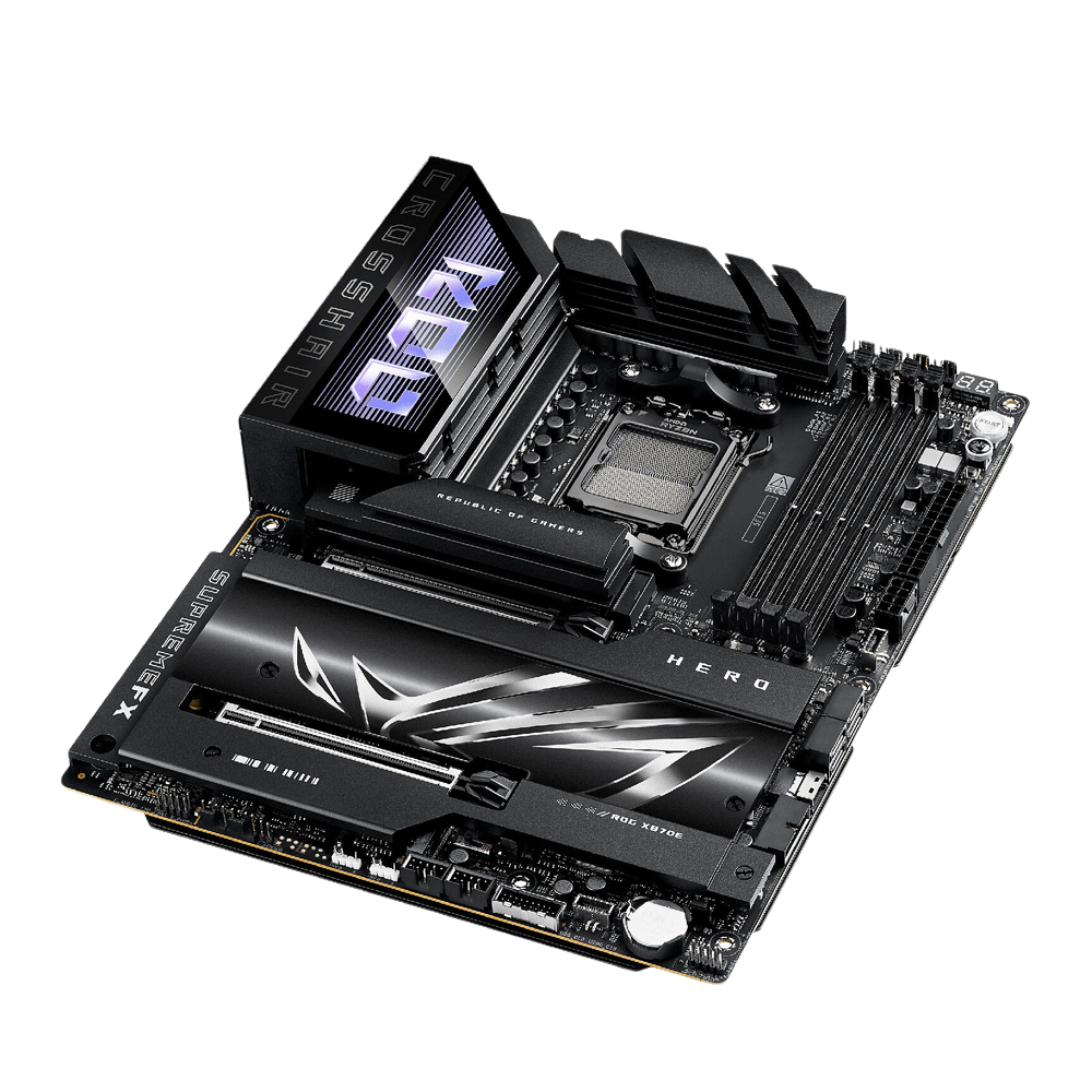 ASUS ROG CROSSHAIR X870E HERO AM5 DDR5 ATX Motherboard - Black