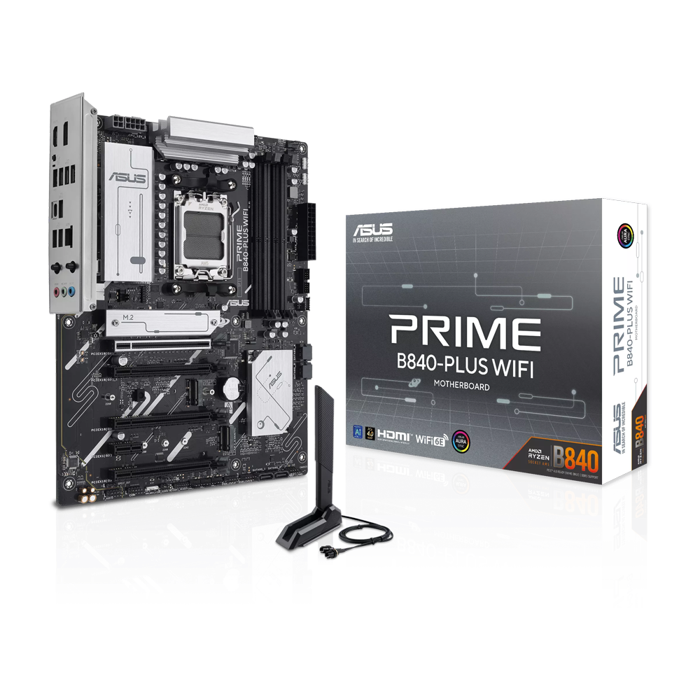 ASUS PRIME B840-PLUS WIFI DDR5 Motherboard - Black