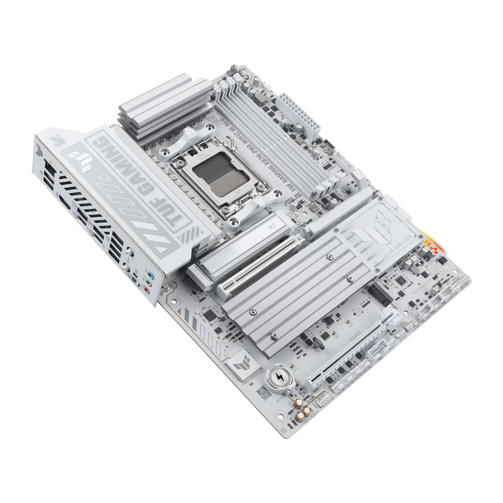 ASUS TUF GAMING X870-PRO WIFI7 W NEO DDR5 Motherboard - White