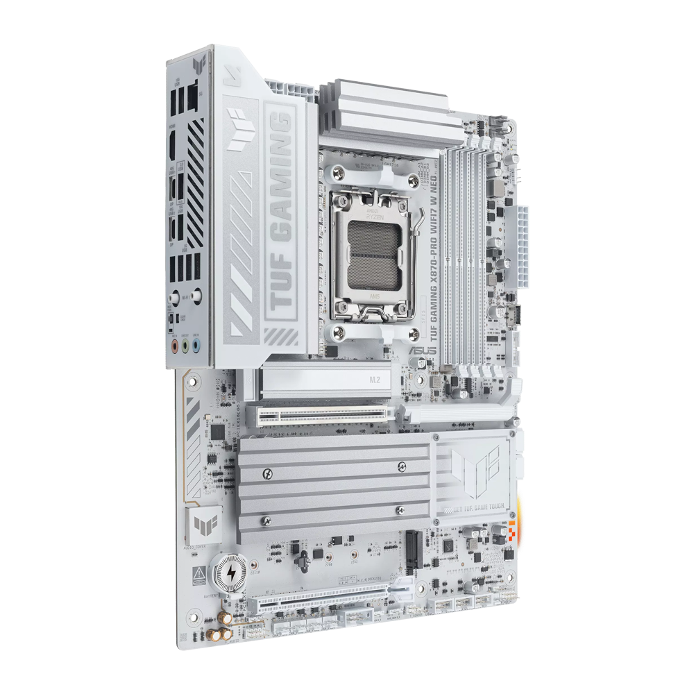 ASUS TUF GAMING X870-PRO WIFI7 W NEO DDR5 Motherboard - White