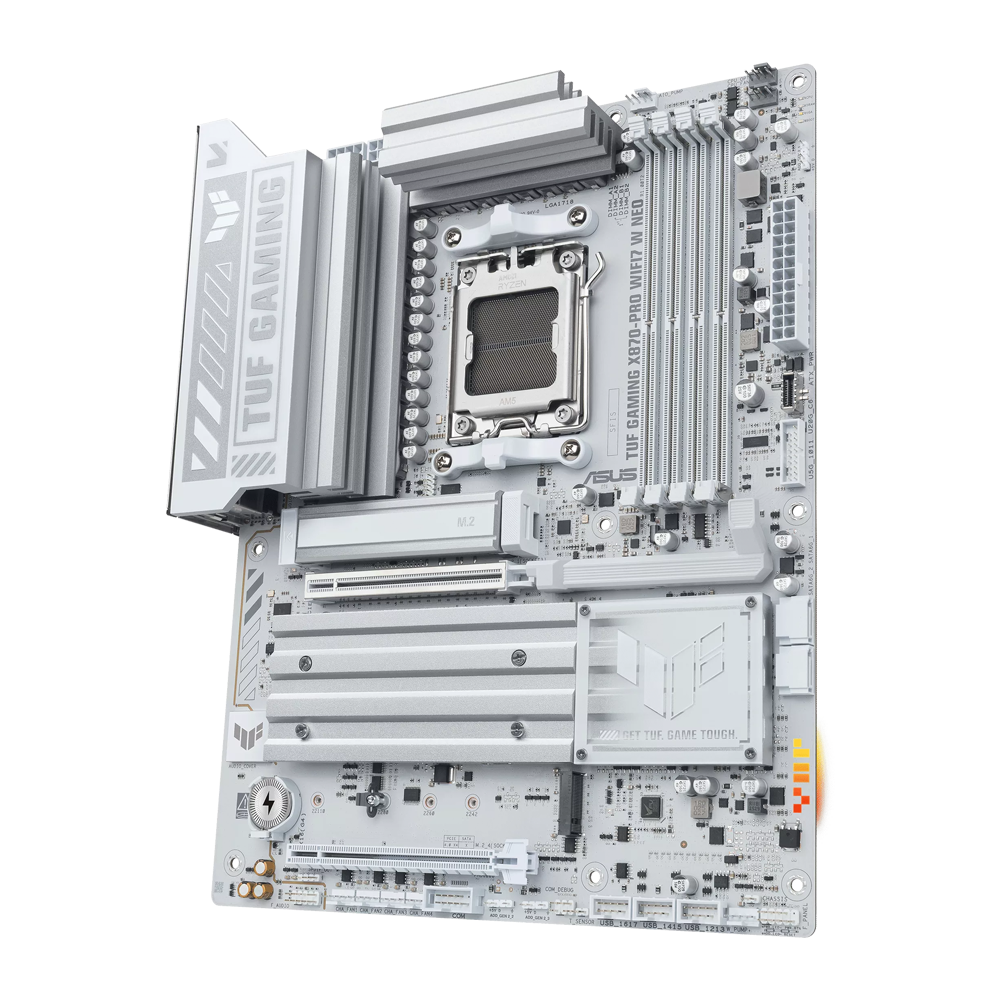 ASUS TUF GAMING X870-PRO WIFI7 W NEO DDR5 Motherboard - White