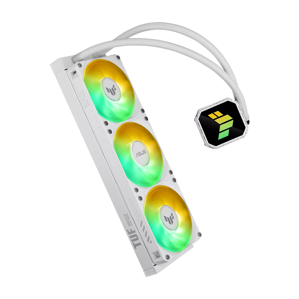 ASUS TUF GAMING III 360 ARGB LCD CPU Liquid Cooler - White