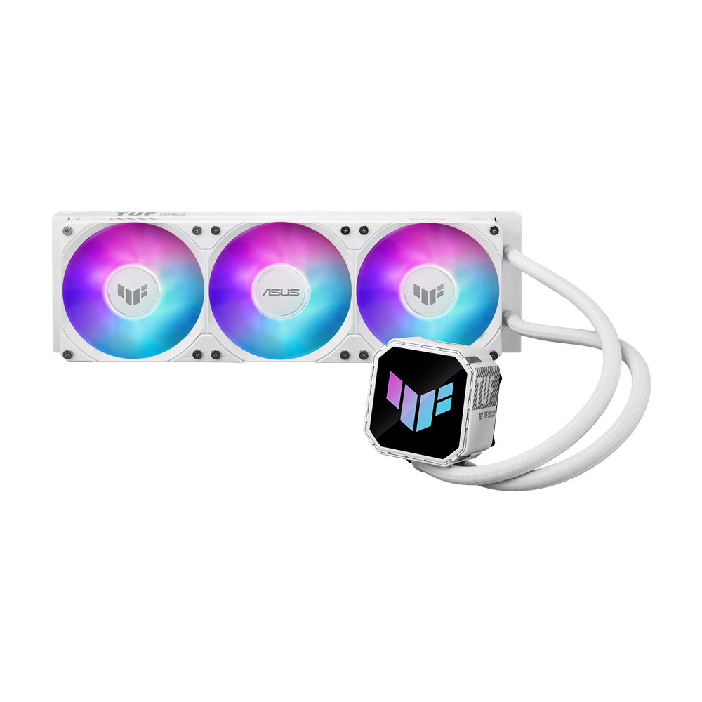ASUS TUF GAMING III 360 ARGB LCD CPU Liquid Cooler - White