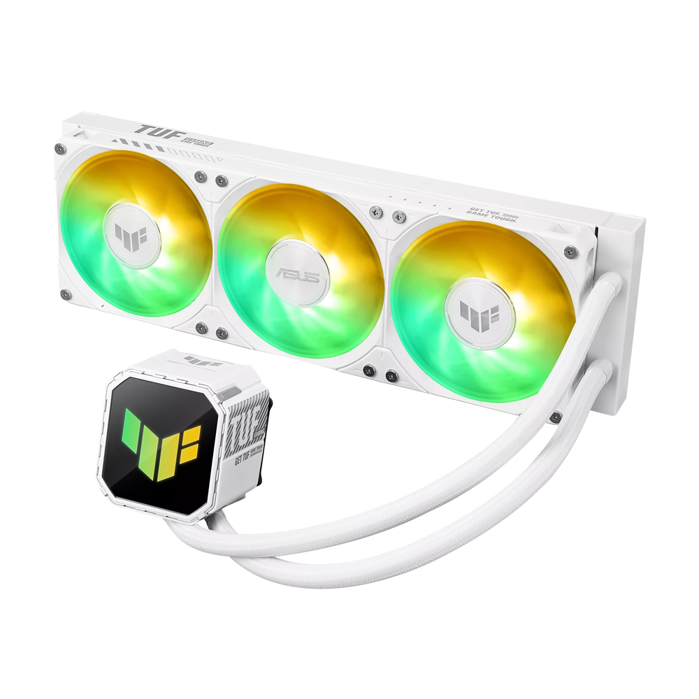 ASUS TUF GAMING III 360 ARGB LCD CPU Liquid Cooler - White