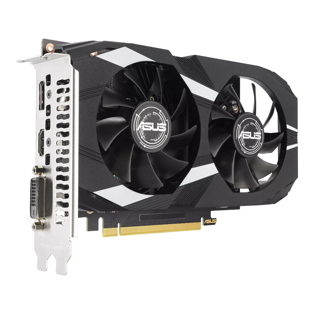 ASUS Dual Nvidia GeForce RTX 3050 OC 6GB GDDR6 Graphics Card - Black