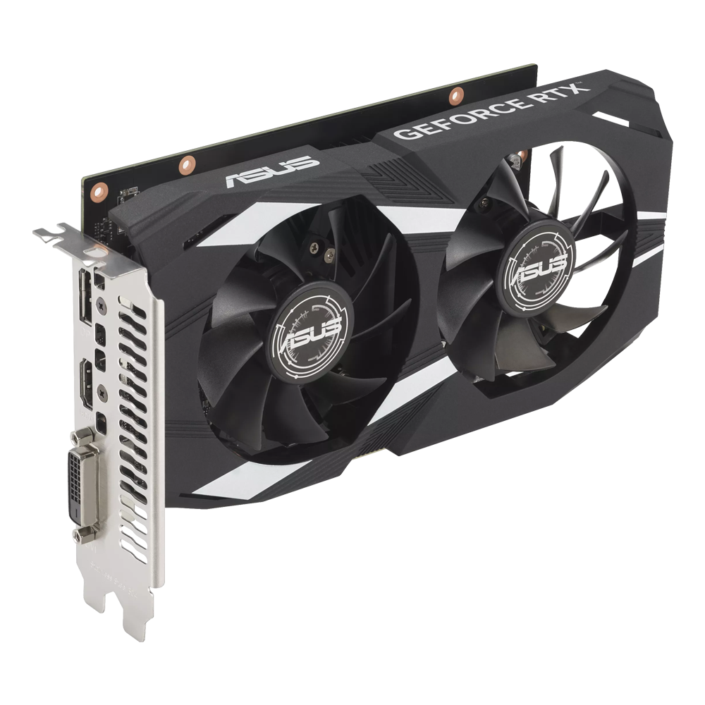 ASUS Dual Nvidia GeForce RTX 3050 OC 6GB GDDR6 Graphics Card - Black