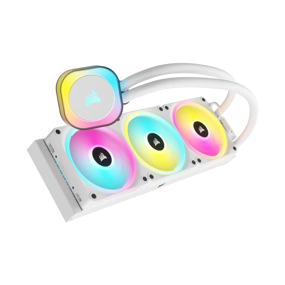 CORSAIR iCUE LINK H150i RGB AIO Liquid CPU Cooler - White