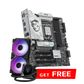 MSI B860M GAMING PLUS WIFI DDR5 Motherboard - Black + MSI MPG Coreliquid K240 ARGB CPU Liquid Cooler - Black