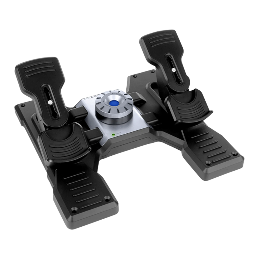 LOGITECH PROFESSIONAL SIMULATION RUDDER PEDALS WITH TOE BRAKE