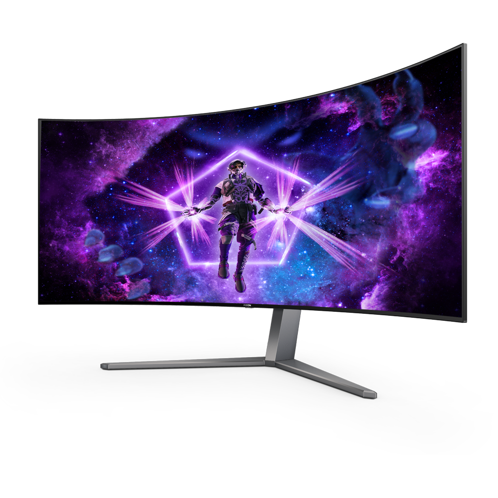 AOC AGON PRO AG456UCZD 45 Inch 240Hz WQHD HDMI 2.0 0.03m OLED Curved Gaming Monitor - Black