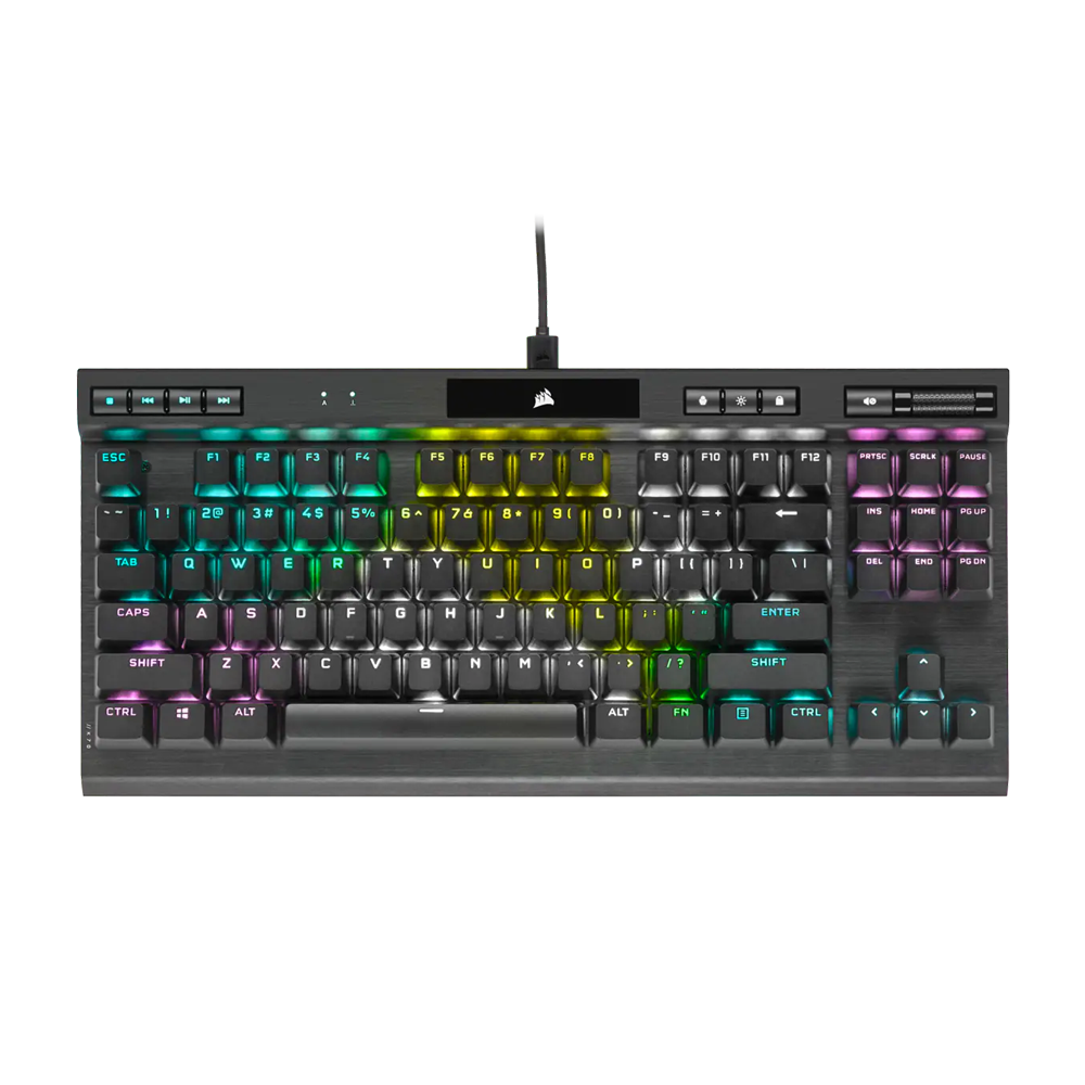 CORSAIR K70 RGB Wired TKL Champion Series Mechanical Gaming Keyboard - Black