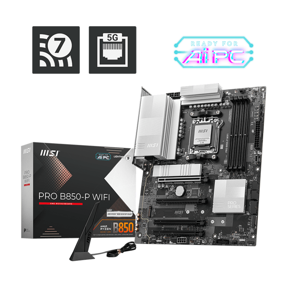 MSI PRO B850-P WIFI DDR5 Motherboard - Black