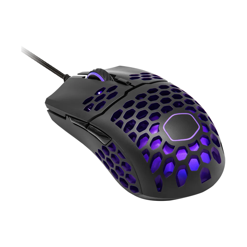 COOLER MASTER MM711 RGB Wired Gaming Mouse - Glossy Black