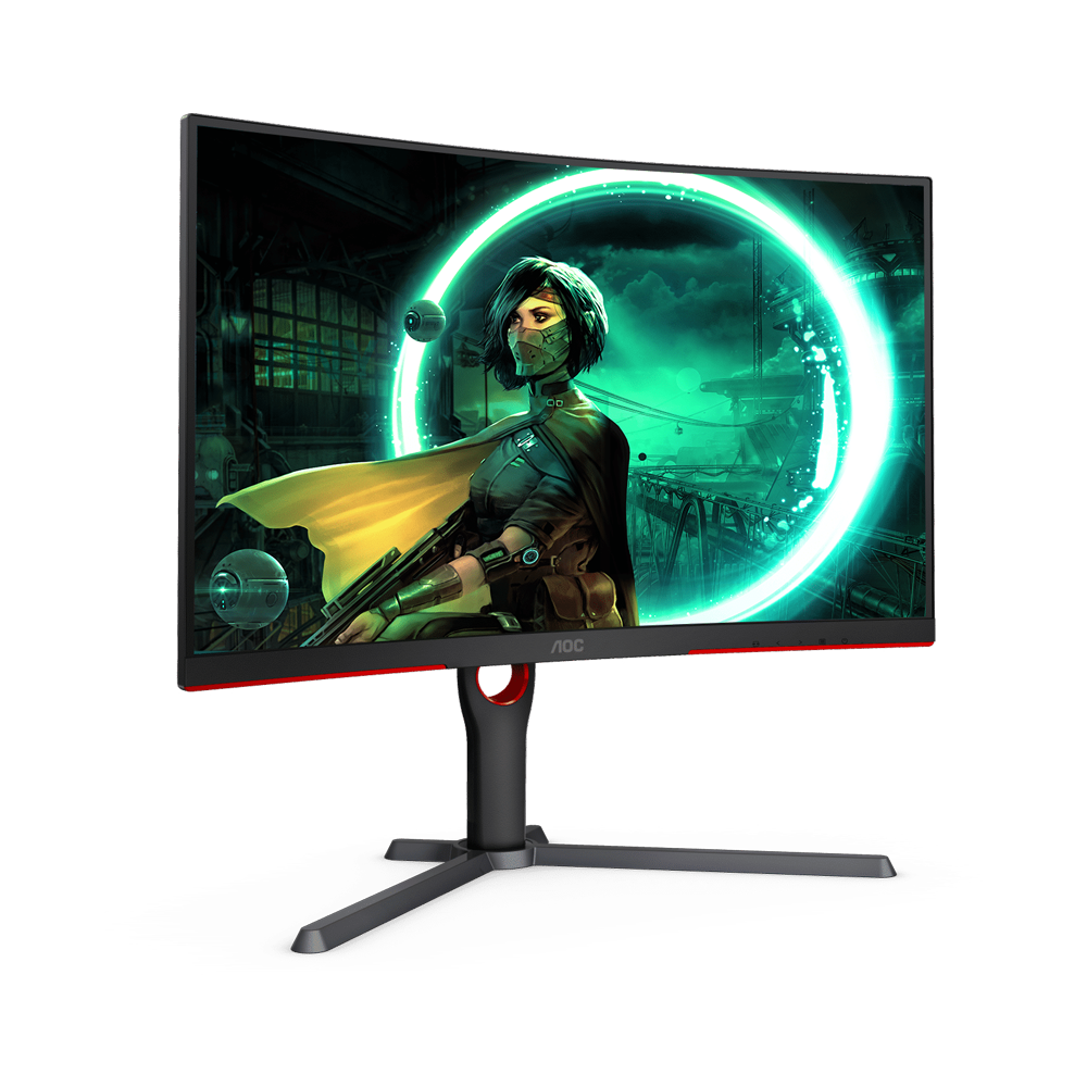 AOC CQ27G3S 27 Inch 165Hz QHD HDMI 2.0 1ms Curved Gaming Monitor - Black