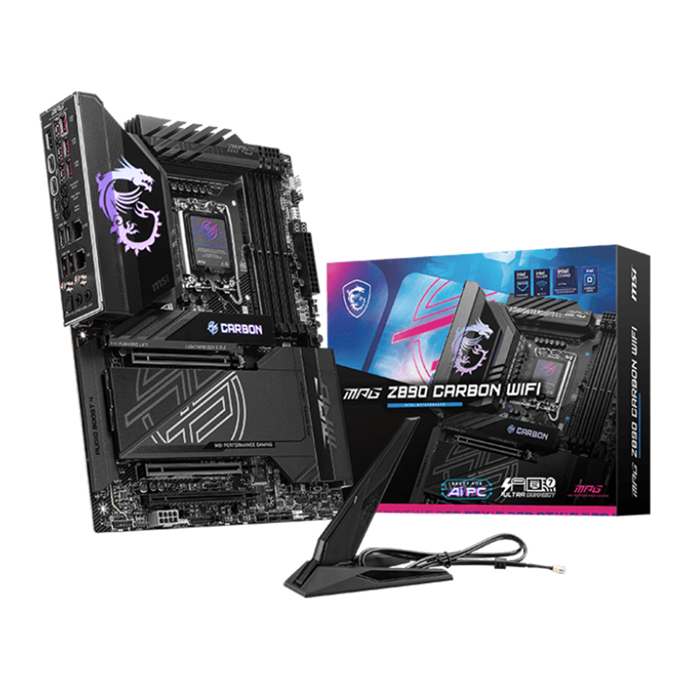 MSI MPG Z890 Carbon Wi-Fi 7 DDR5 Motherboard - Black
