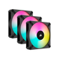 CORSAIR iCUE AF120 RGB ELITE 120mm PWM Triple Fan Kit - Black