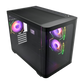 FSP S380-BA 3 ARGB Fans ATX Case - Black