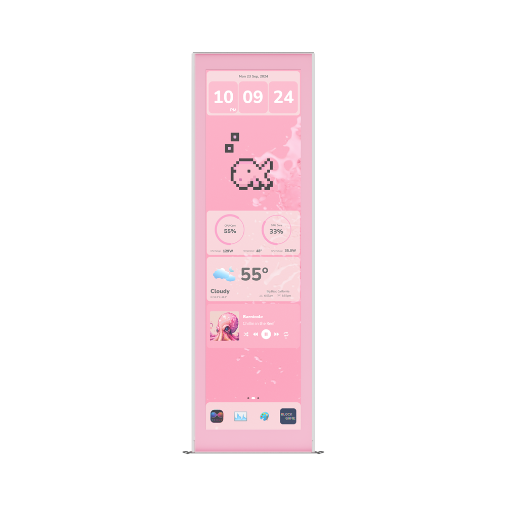 HYTE Y70 TOUCH INFINITE 14.9 Inch Display Upgrade - Strawberry Milk