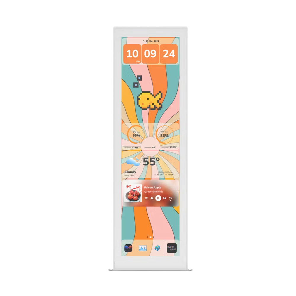 HYTE 14.9 Inch Y70 Touch Infinite Display Upgrade - Snow White