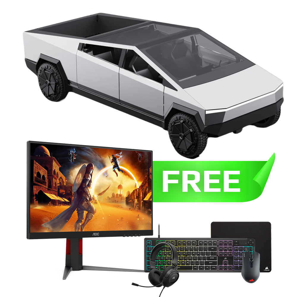 GAMEON Cybertruck Mini PC - AMD Ryzen 7 8845HS RAM 16GB SSD 1TB Radeon 780M Graphics Win 11 - Free Bundle