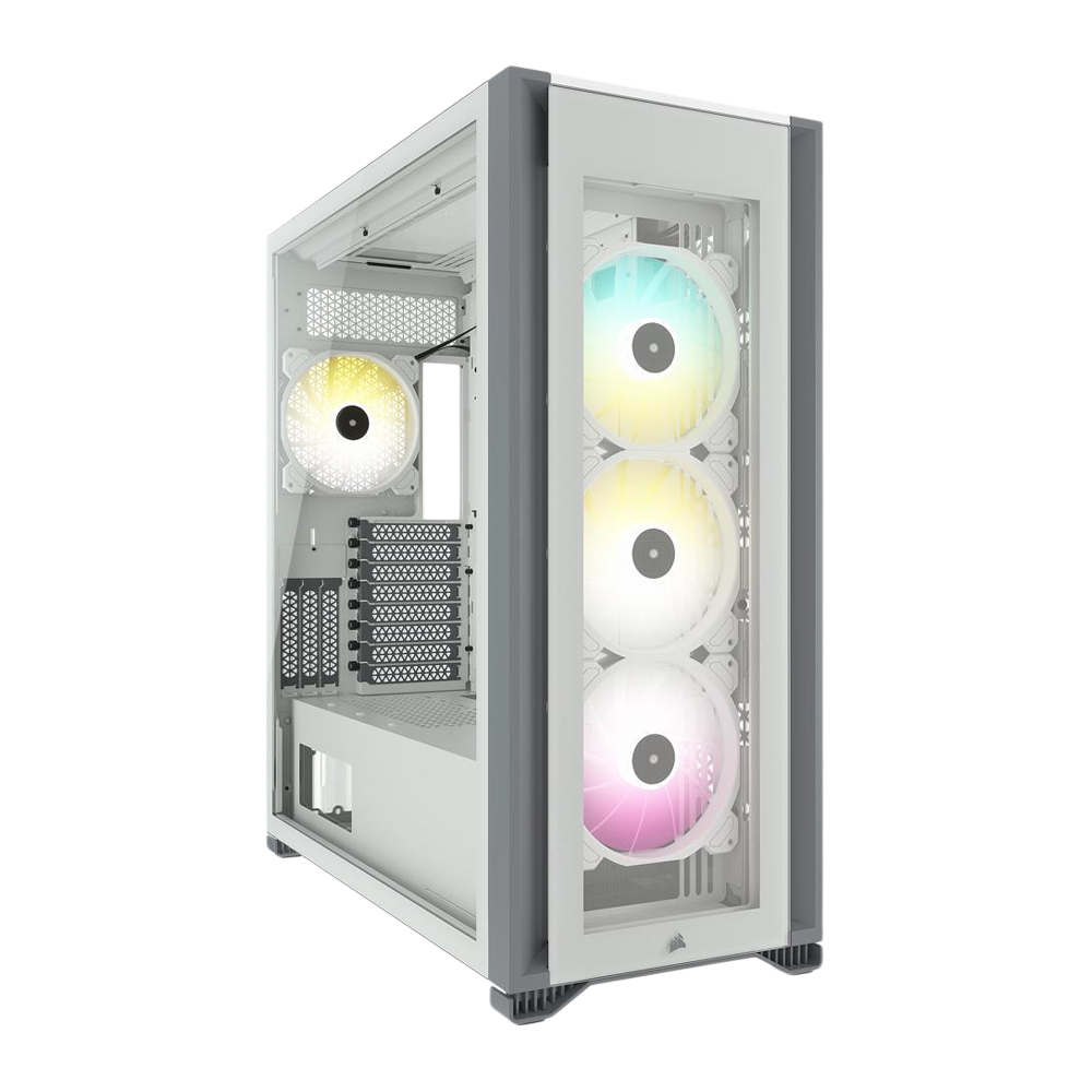 CORSAIR iCUE 7000X RGB Tempered Glass Full Tower ATX Case - White