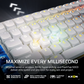 CORSAIR VANGUARD AIR 99 WIRELESS Optical Mechanical Gaming Keyboard - White