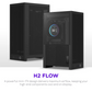 NZXT H2 Flow (2026) With PCIe 5.0 Riser Cable Mini-ITX Case - Black