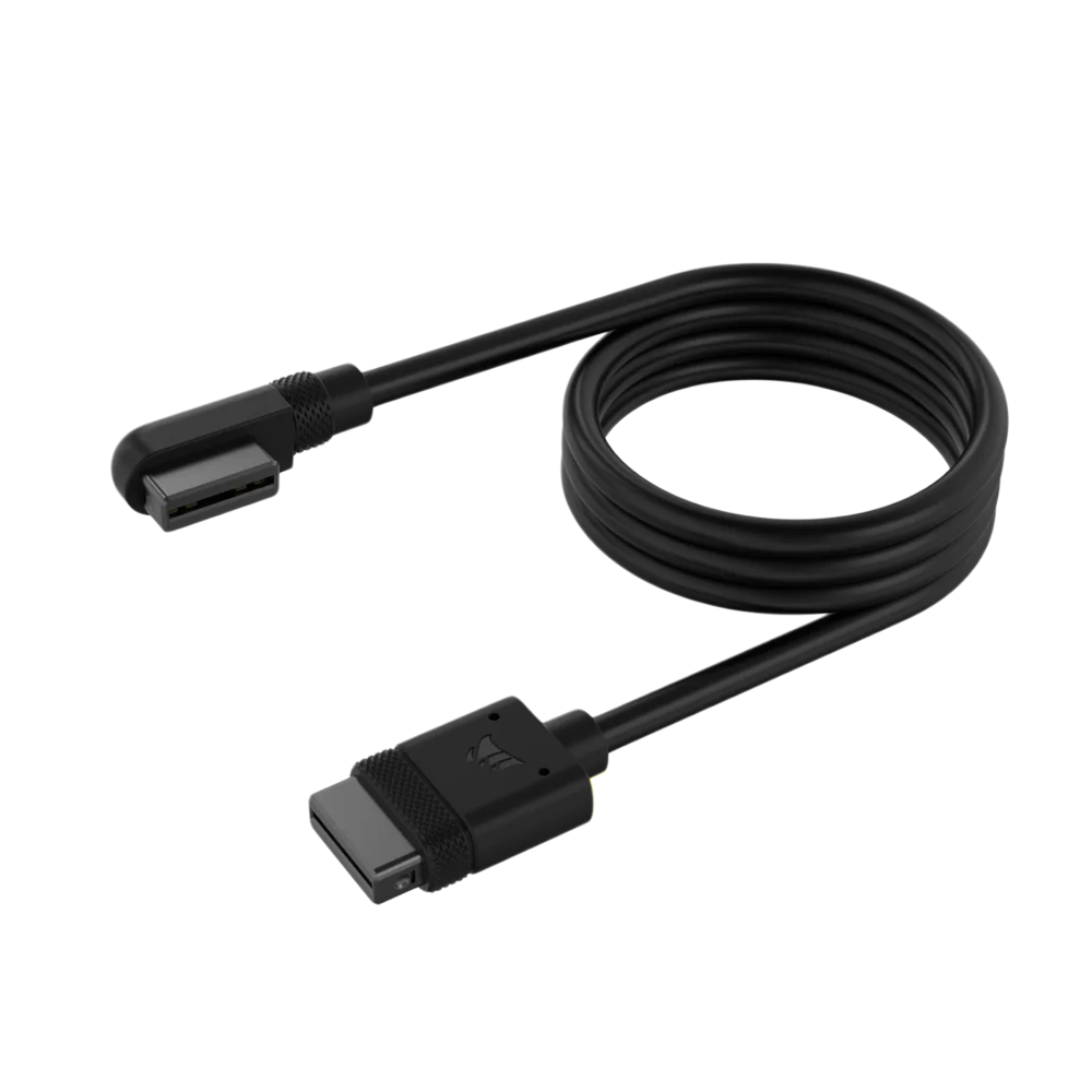 CORSAIR iCUE LINK Cable 1x600mm with Straight/Slim 90° Connectors - Black