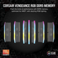 CORSAIR VENGEANCE RGB 32GB (2x16GB) DDR5 6000MHz CL38 Memory - Grey