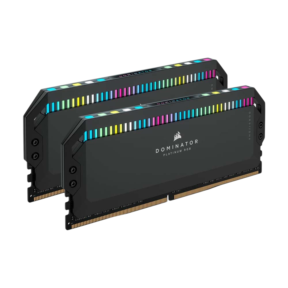 CORSAIR DOMINATOR PLATINUM DDR5 RGB 64GB (2 x 32 GB) 6800MHz CL40 Memory Kit - Black
