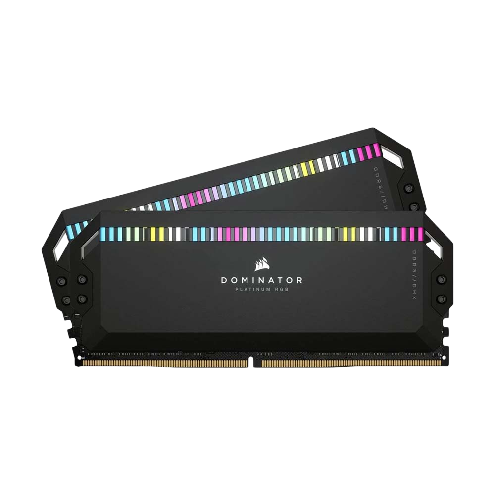 CORSAIR DOMINATOR PLATINUM DDR5 RGB 64GB (2 x 32 GB) 6800MHz CL40 Memory Kit - Black