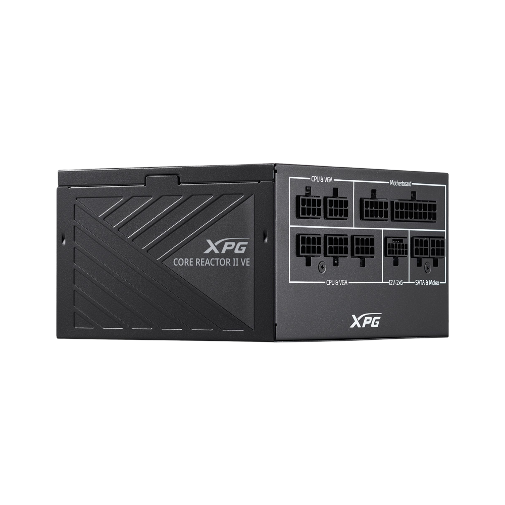 XPG CORE REACTOR II VE 750W ATX 3.1 80 Plus Gold Fully Modular Power Supply - Black